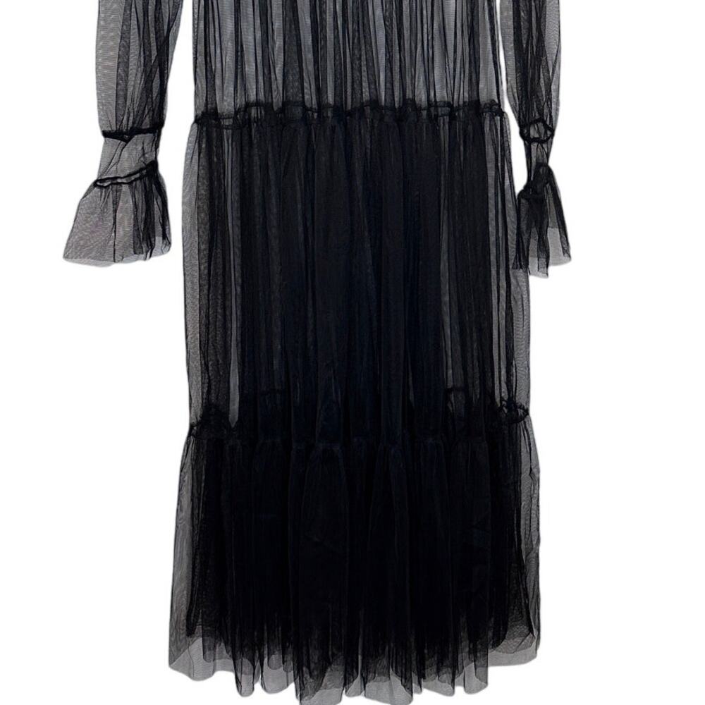 Sheer Black overlay dress  SMALL - Picture 4 of 6